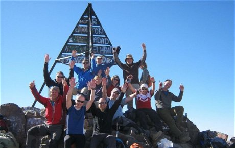 On the summit of Toubkal