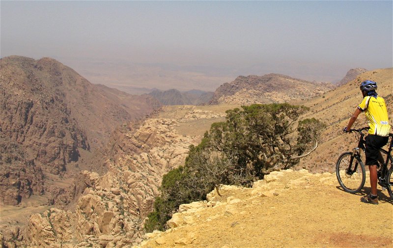 At a high viewpoint on the Jordan ride