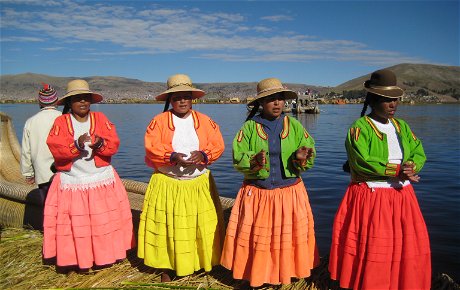 Lake Titicaca - Ladies of the Uros Islands