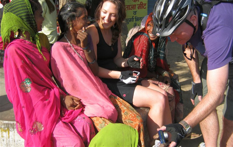 Meeting with the locals in Rajasthan