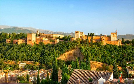 View across Granada to the palace