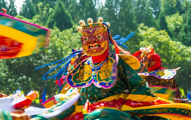 Dancer at Festival, Bhutan
