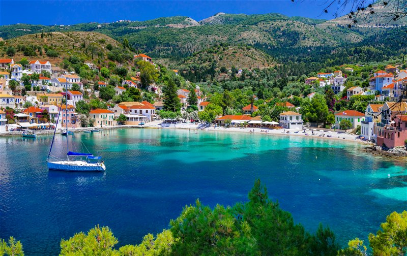 The secluded bay and village of Assos