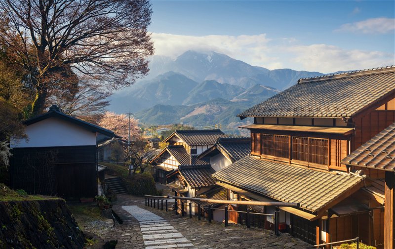 The post town of Magome, Nakasendo Trail