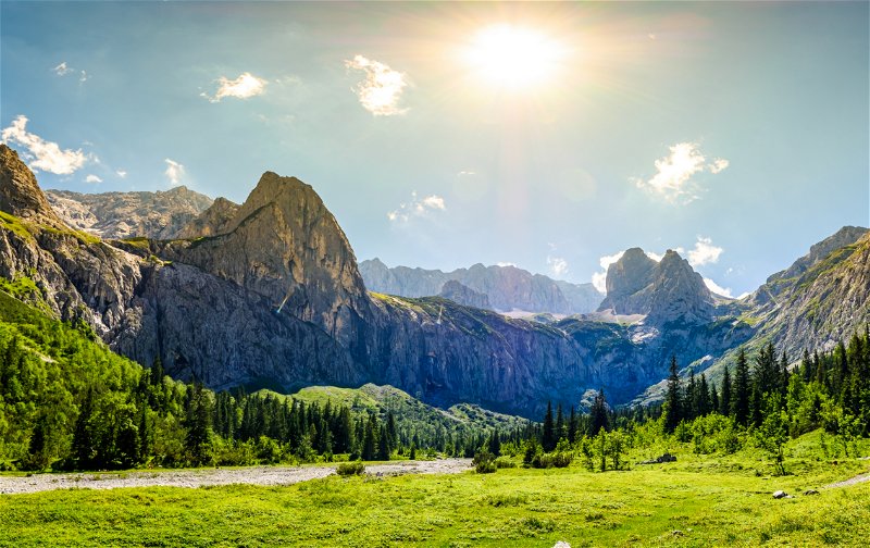 Stunning mountain scenery in Bavaria