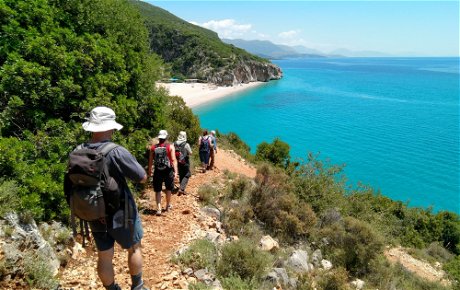 Hike between secluded coves on the rugged coastline
