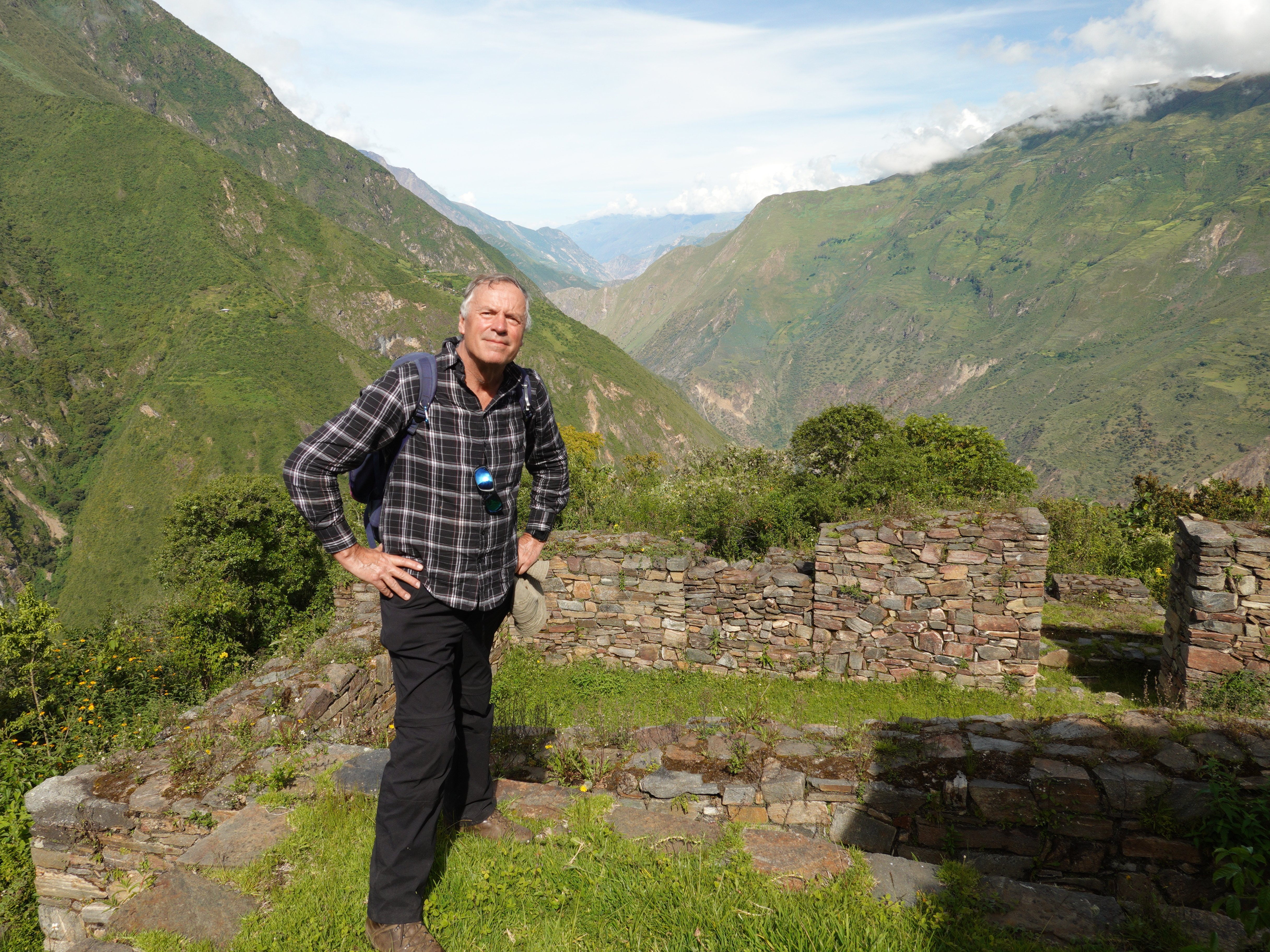 Alec trekking on Choquequirao to Machu Picchu Trekking Holiday